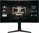 Aryond A27 V2 lenktas žaidimų monitorius, 27 colių 180hz lenktas Qhd (2560 x 1440) ekranas, 1ms reakcijos laikas, Hdr 10 Ratio Freesync ir G-sync 119.9% Srgb, Pc ekranas, Hdmi jungtis
