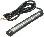Alamor 12v 17 Led lanksti motociklo Led juosta galinis stabdžių posūkio signalas, gintarinė + raudona