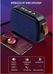 Kompiuterio kolonėlės Ne&scaron;iojamas Bluetooth garsiakalbis su Fm radiju - raudonas