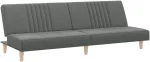 Fotelis Sofa-lova, tamsiai pilkos spalvos, audinys