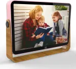 Objektyvas Kodak Rcf-108 Skaitmeninis nuotraukų rėmelis 10 colių Wifi Įkraunamas 16 Gb Ram Wifi Elektroninis nuotraukų rėmelis su nuotraukų/video/kalendoriaus/žadintuvo/oro ir vietos atnaujinimų funkcija, rožinis
