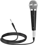 Laidinis mikrofonas su 3 m kabeliu, xlr į jack 6.5 mm, dinaminis ne&scaron;iojamas vokalinis mikrofonas, dinaminis rankinis mikrofonas su kardioidine charakteristika karaoke vestuvių dj vakarėliui (a)