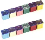 Qwork Mini Automobilio Saugikliai (12 vnt.) - 20a-60a