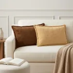 Pagalvėlės užvalkalas 2 vnt. HOUTEN Taupe 30 x 50 cm Flanelė