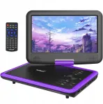 Vaizdo grotuvas Mede8er 9" Ne&scaron;iojamas Dvd grotuvas žaidimų vaizdo konsolė 270&deg; Pasukimas Usb/sd/sync Tv