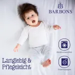 Barbons paklodė su guma kūdikiui/vaiki&scaron;kai lovelei - 100% jersey medvilnė Oeko-tex Standard 100 sertifikuota 60 x 120 cm paklodė kūdikio lovelei (&scaron;viesiai pilka - 2)