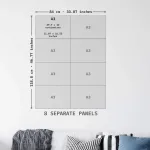 Artery8 citrinos rūg&scaron;ties kristalų abstraktus elektroninis mikroskopas xl didelis plakatas (8 sekcijos) abstraktus