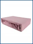 Paklodė su guma Kam-pol pudros rožės spalvos 180x210 Jersey Premium Grube 100% medvilnė