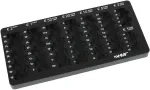 Hmf 282-02 euro monetų skaičiavimo dėklas, nuožulnus, 27,5 x 13 x 3 cm, juodas