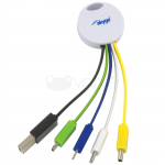 Adapterių raktų pakabukas USB 5in1 Akyga AK-AD-51