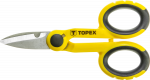 Žirklės TOPEX 140 mm, dviejų komponentų rankena