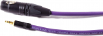 Kabelis Melodika Jack 3.5mm - XLR 3m violetinė