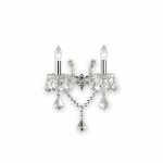 Sieninis &scaron;viestuvas Ideal Lux Wall lamp with 2 lights FLORIAN, E14, baltas