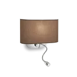 Pakabinamas &scaron;viestuvas Ideal Lux 1W wall lamp with 2 lights SHERATON, 3000K, ruda