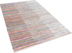 Beliani Medvilnės kilimas 140 x 200 cm daugiasluoksnis MERSIN