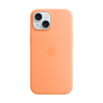 iPhone 15 Silicone Case with MagSafe - Orange Sorbet