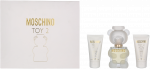 Set Moschino: Toy 2, Eau De Parfum, For Women, 50 ml + Toy 2, Hydrating, Losjonas kūnui, 50 ml + Toy 2, Du&scaron;o želė, For All Skin Ty