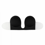 Bye Bra Bras Bye Bra - Seamless U-Style Bra Cup A Juodas prilimpanti liemenėlė