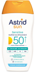 Astrid Įdegio pienelis "Sensitive" SPF 50+ Sun 150 ml