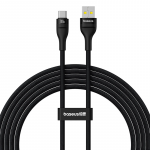 Įkrovimo kabelis Baseus Flash 2 USB į USB-C 100W, 2m (juodas)