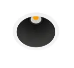 7W LED įleidžiamas &scaron;viestuvas SWAP S, baltos/juodos sp., 3000K