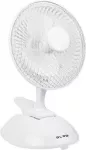 Stalinis ventiliatorius 6"/15cm Klips 25W 2w1 Baltas