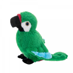 Beppe Pliu&scaron;inis žaislas - žalioji papūga ara, 30 cm
