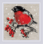 Uab Riolis Kryželiu siuvinėjimo rinkinys Winter Guest 15x15 SR2132