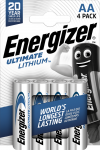 Energizer - AA/LR6 ličio baterijos, 4 vnt. pakuotėje
