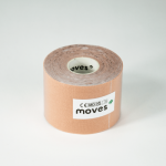 MVS in Motion Kineziologinis teipas Moves Kinesiology Tape 5 cm x 5 m (Spalva: Smėlio)