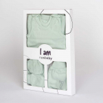 New Baby I AM 7 dalių motinystės rinkinys Mint, dydis 56 (0-3m), 56 (0-3m)