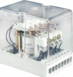 Relpol 862878 Pramoninė relė 4P kontaktai veikia AC1 5A/400V DC1 5A/24V DC 220V RU400-3014-28-1220 862878