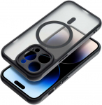 Oem FULL MATTE MAG COVER dėklas suderinamas su MagSafe skirtas Samsung Galaxy A36 juodos spalvos