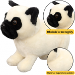 Lean Toys Žaislinis pliu&scaron;inis &scaron;uo mopsas, 19 cm
