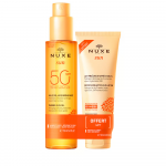 Set Nuxe: Sun, Anti-Ageing, Tanning Oil, SPF 50, 150 ml + Sun, Apsauga nuo saulės, After-Sun Lotion, 100 ml