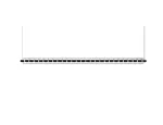 Pakabinamas &scaron;viestuvas 26,5W LED pakabinamas linijinis &scaron;viestuvas LOOP, juodas, 3000K, 1300mm, dimeriuojamas