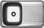 Plieninė virtuvinė plautuvė Kuchinox FARO, SKH_311T, Inox Linen