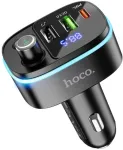 Car transmitter bluetooth Hoco 2 x USB A + USB C QC3.0 PD 20W E62 juodas