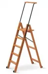 Arredamenti Italia ARREDAMENTI TUSCANIA 5 Medinės kopėčios - 182 x 50 cm, ruda