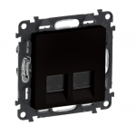 Legrand 756349 VALENA LIFE lizdas 2 x RJ45 kat. 6a stp juodas 756349
