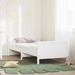 Lova Lovos rėmas su čiužiniu Balta 80 x 200 cm Kietos pu&scaron;ies mediena