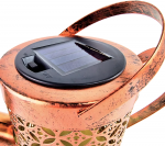 Realprices Sodo lempa, dekoratyvinė, saulės energija varoma, LED ornamentas, įsmeigiama laistytuvė, sodui arba terasai