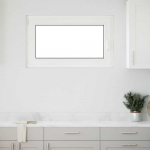 Požeminio lango RISOR Baltas 100 x 60 cm PVC ir stiklas