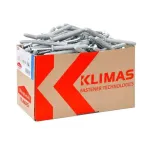 Klimas Kaliojo metalo įdėklai, universalūs. 8 mm x 100 mm. 100 vnt.