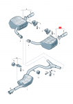 Vag Galinio Ausiliumo Kairysis 2008 2011 Volkswagen Passat Variant Originalus 3C0253609BS