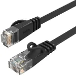 Orico PUG-C6B CAT6 1000Mbps RJ45 Ethernet tinklo kabelis, plok&scaron;čias LAN, 10m, Juodas