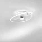 48W LED lubinis &scaron;viestuvas STORM, baltas, CCT, su 20W ventiliatoriumi
