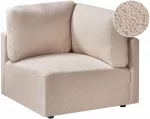 Sofa Beliani MESNALI Boucle smėlio spalvos kampinis modulis