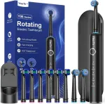 YTEATH PRO elektrinis sukamasis dantų &scaron;epetėlis su 8 galvutėmis, IPX7, Y06W