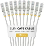 StarTech Tinklo kabelis Pilkas 0,25 m Cat6 U/UTP (UTP) (N6PAT25CMGRS10PK)